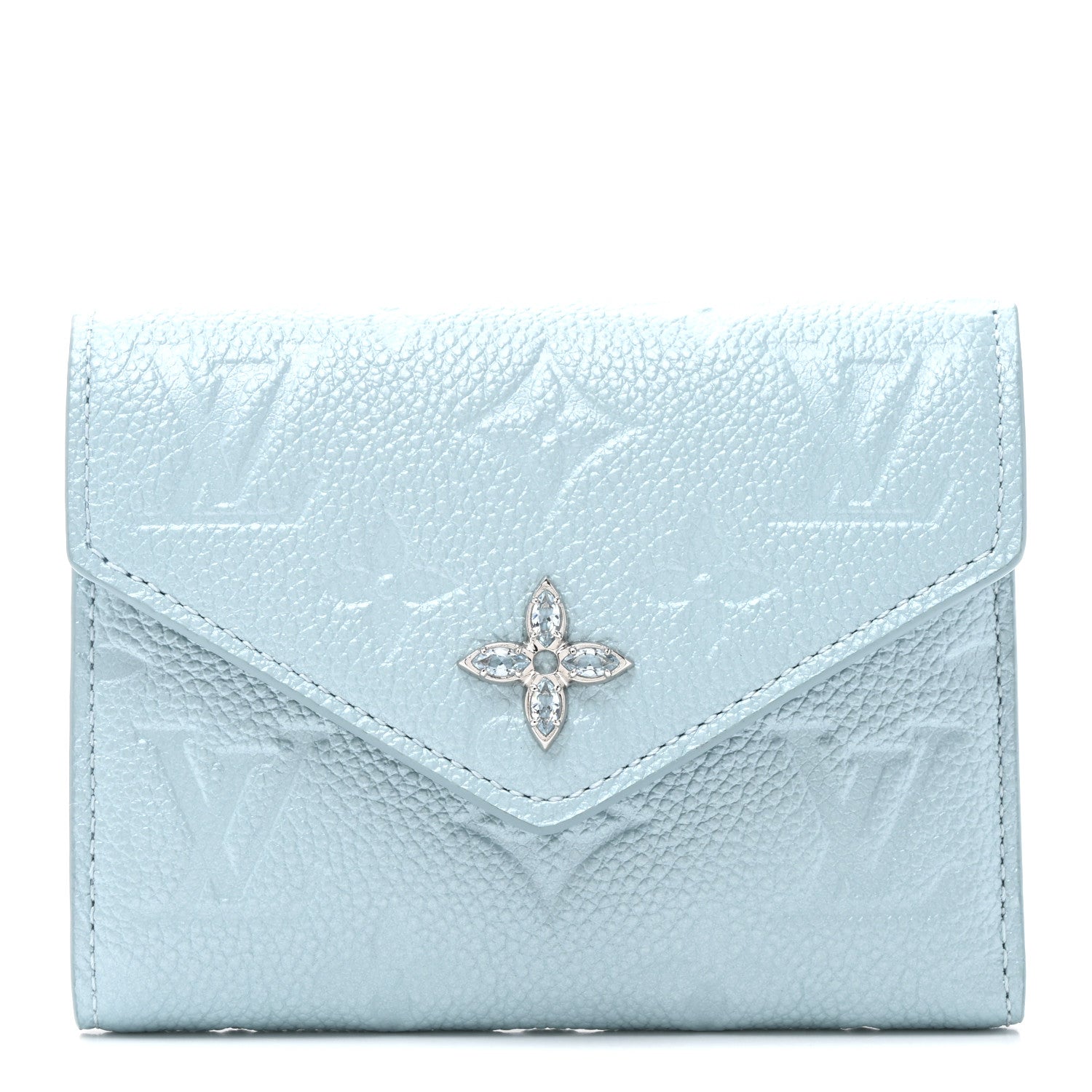 Louis Vuitton Empreinte Monogram Flower Victorine Wallet Azur Frost 1 of 7