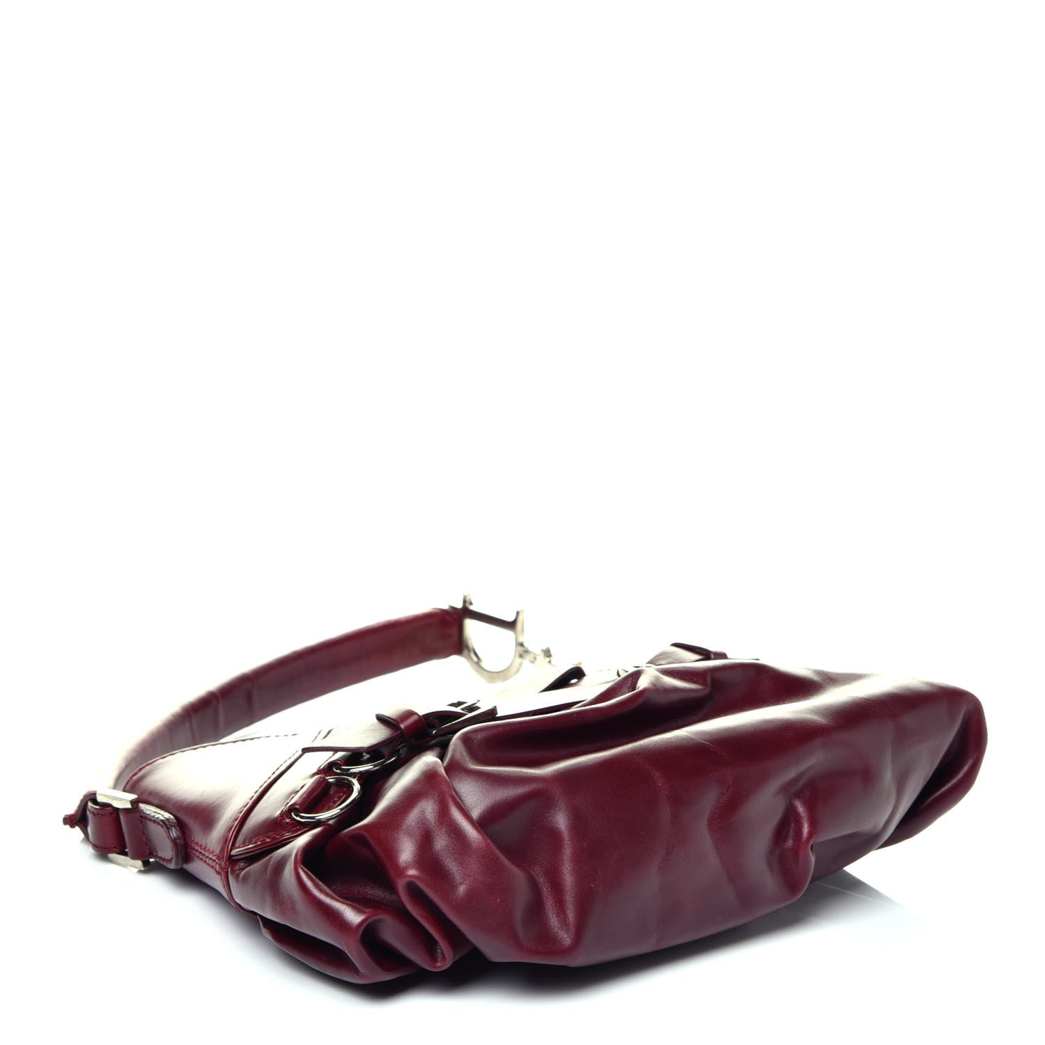 Christian Dior Calfskin Ballet Bag Dark Red 4 of 8