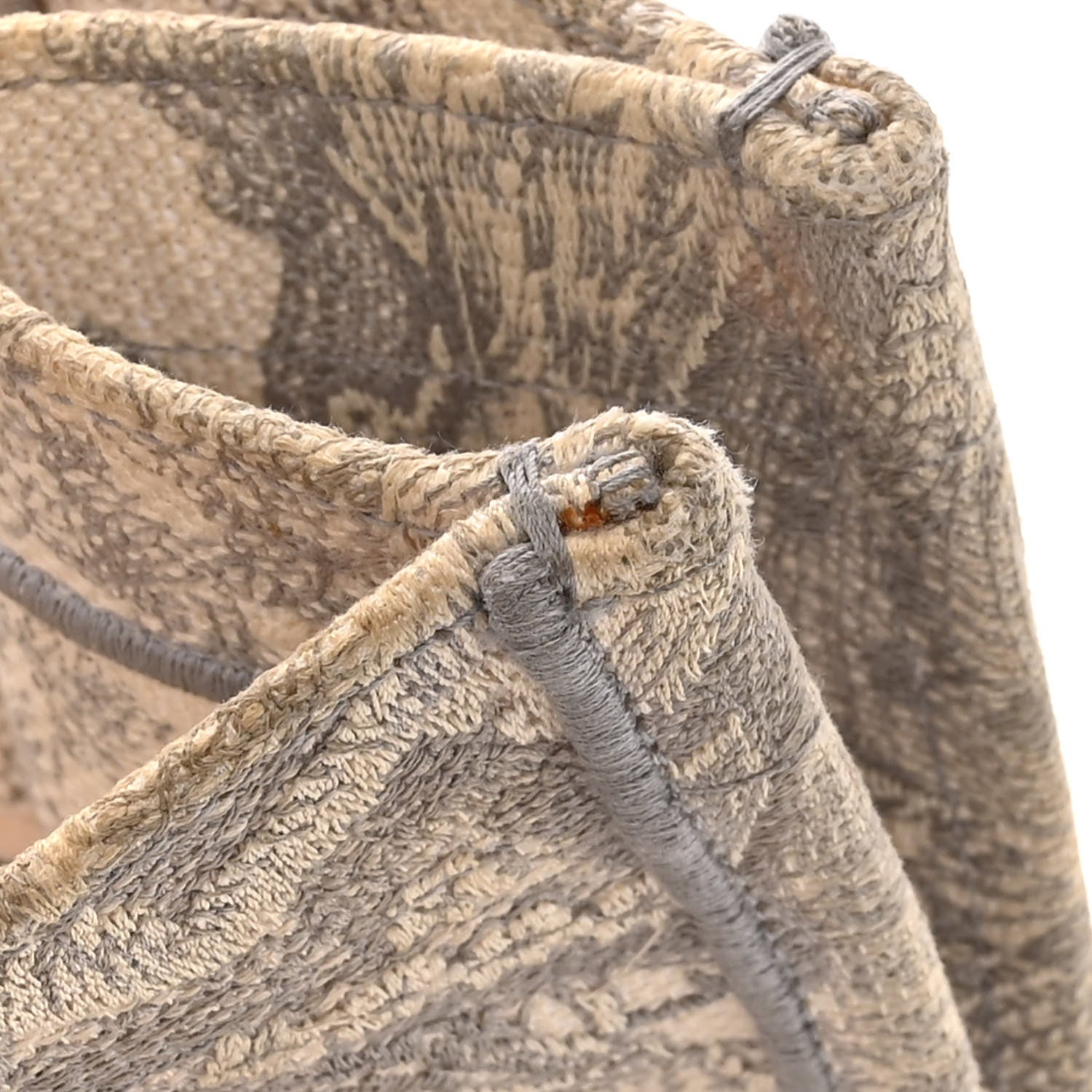 Christian Dior Canvas Embroidered Medium Dioriviera Toile De Jouy Book Tote Gray 16 of 17