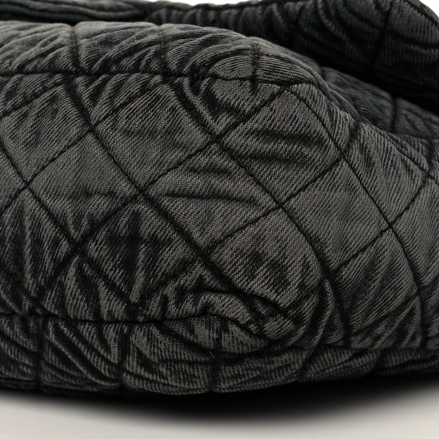 Denim Quilted Denimpression Flap Grey Black