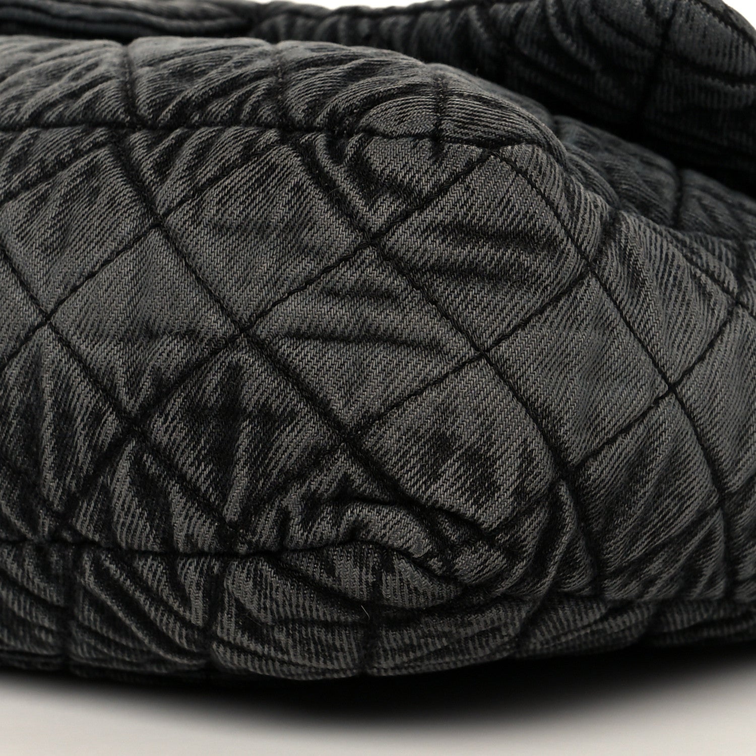 Chanel Denim Quilted Denimpression Flap Grey Black 9 of 9