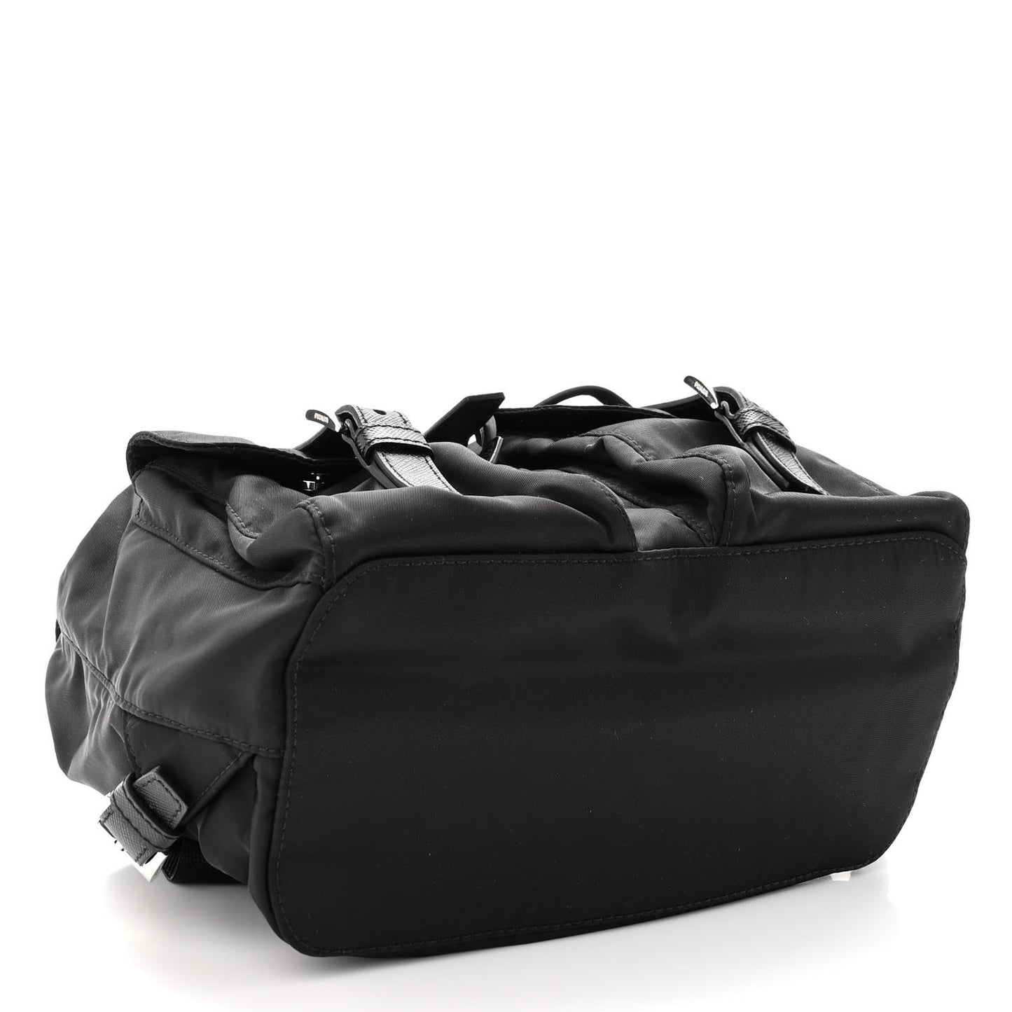 Tessuto Nylon Saffiano Small Backpack Black