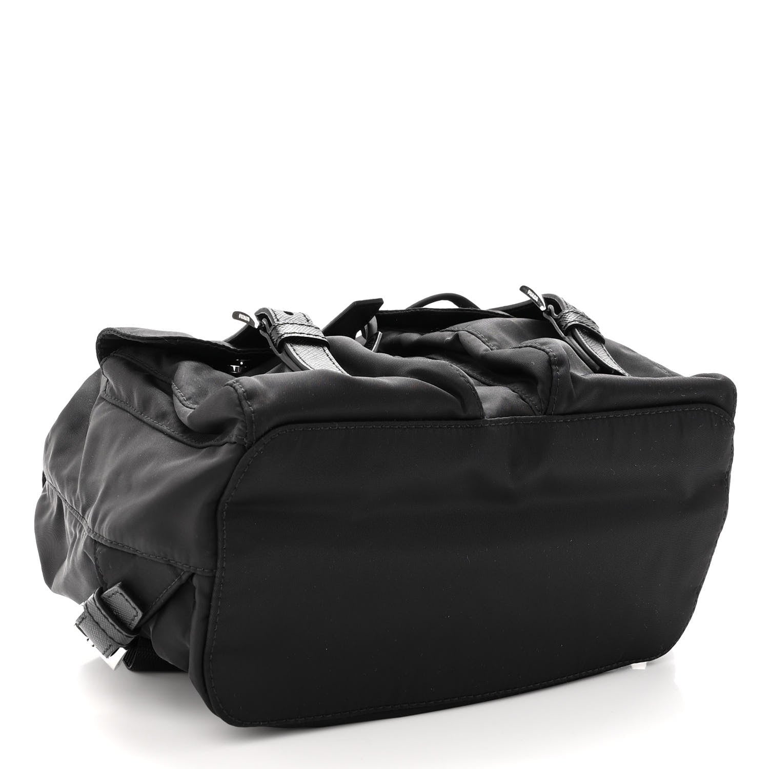 Prada Tessuto Nylon Saffiano Small Backpack Black 4 of 9