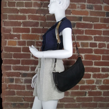 Saint Laurent Canvas Mombasa Horn Shoulder Bag 2 of 8