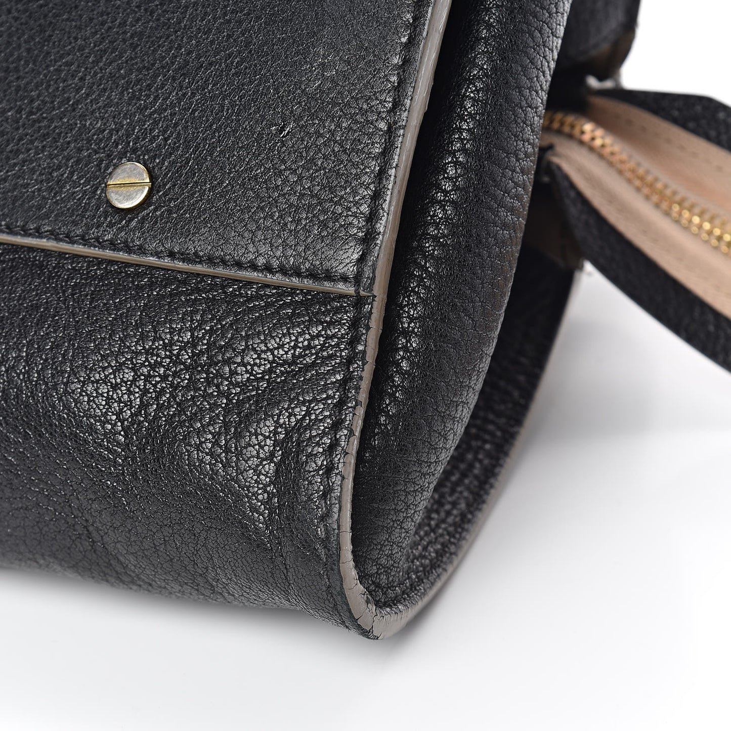 Calfskin Medium Marcie Satchel Black