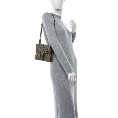 Gucci GG Supreme Monogram Small Dionysus Shoulder Bag Taupe 2 of 13