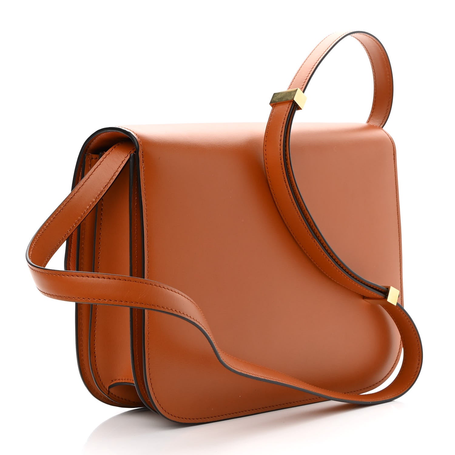 Celine Box Calfskin Medium Classic Box Flap Bag Chestnut 3 of 11