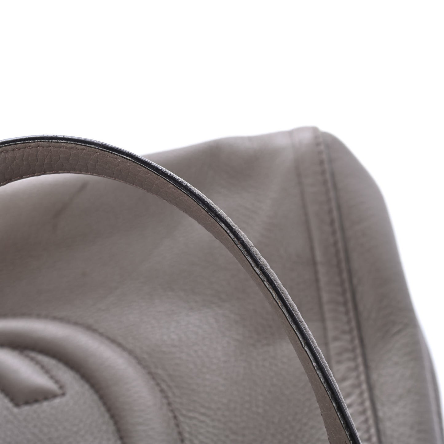Pebbled Calfskin Medium Soho Shoulder Bag New Fango