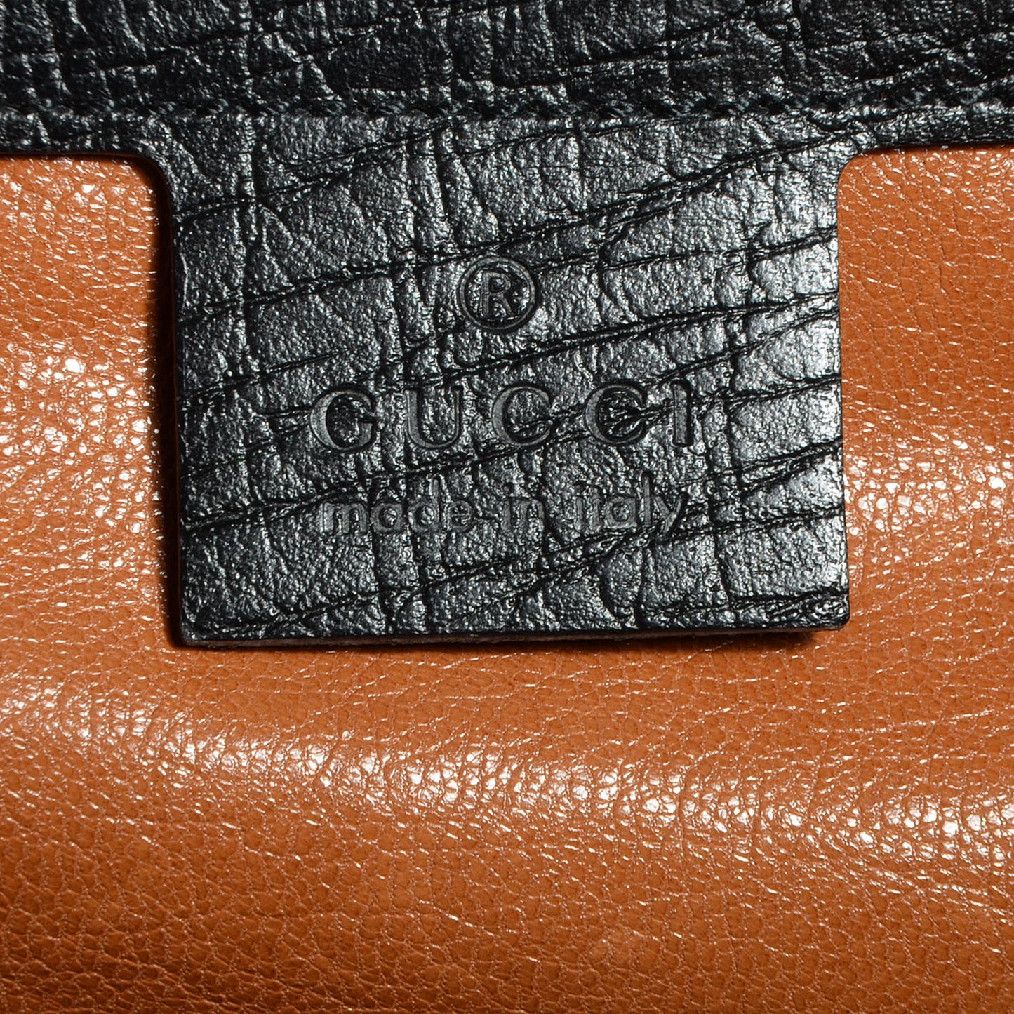 Leather Bamboo Bullet Tote Bag Black
