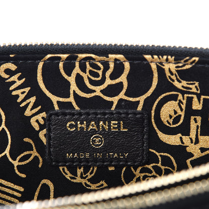 Chanel Lambskin Quilted Small Clutch With Chain Black 5 of 9