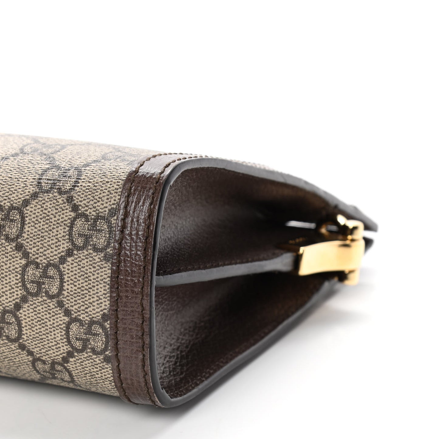GG Supreme Monogram Web Small Ophidia Chain Shoulder Bag Brown