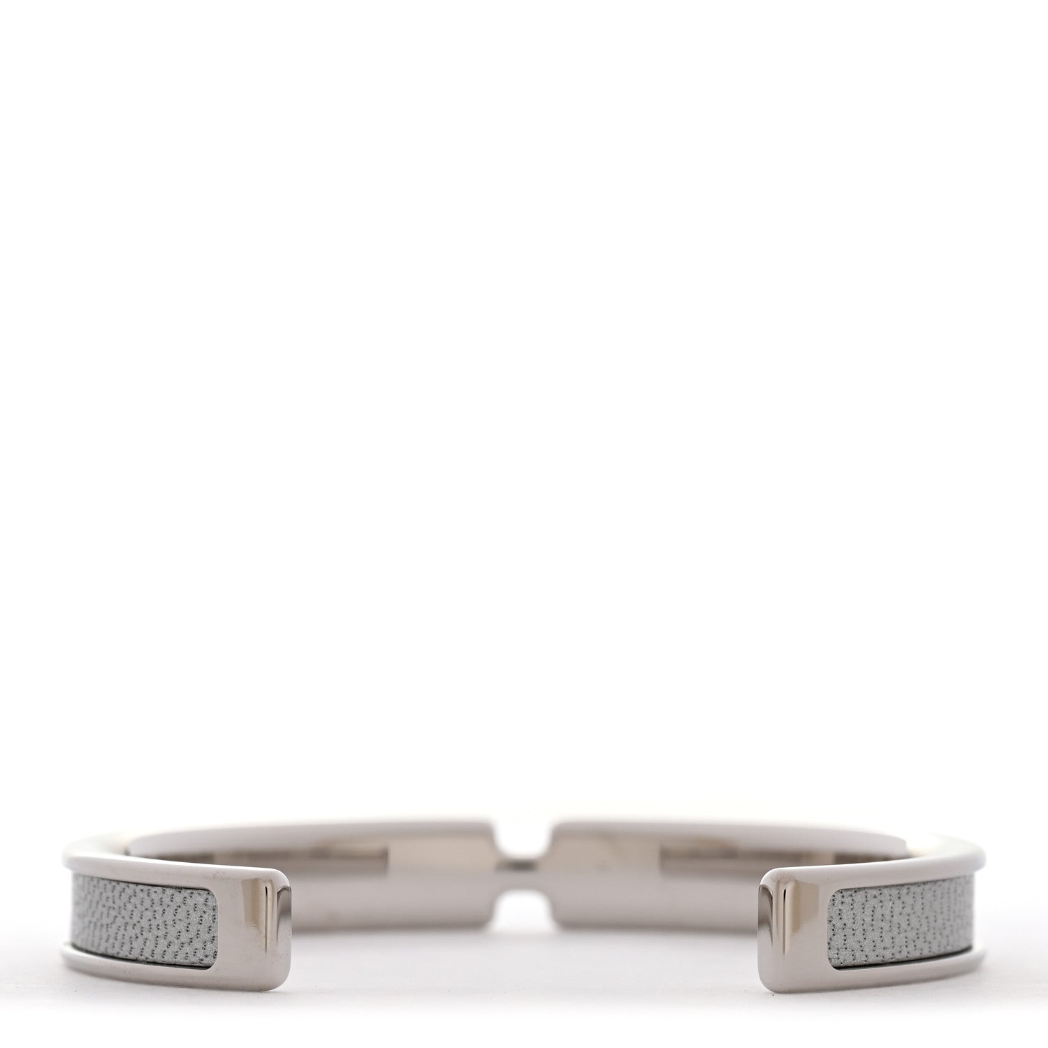 Hermes Metallic Chevre Chamkilight Olympe Bracelet T2 Silver 3 of 5