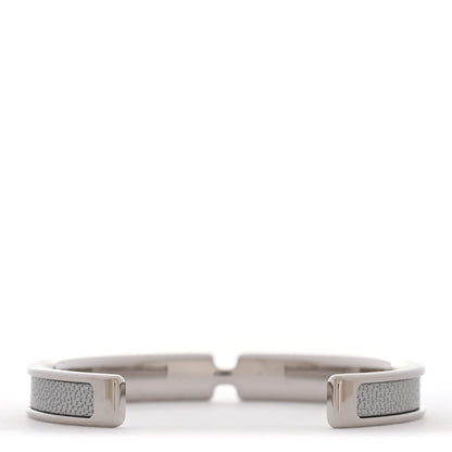 Hermes Metallic Chevre Chamkilight Olympe Bracelet T2 Silver 3 of 5
