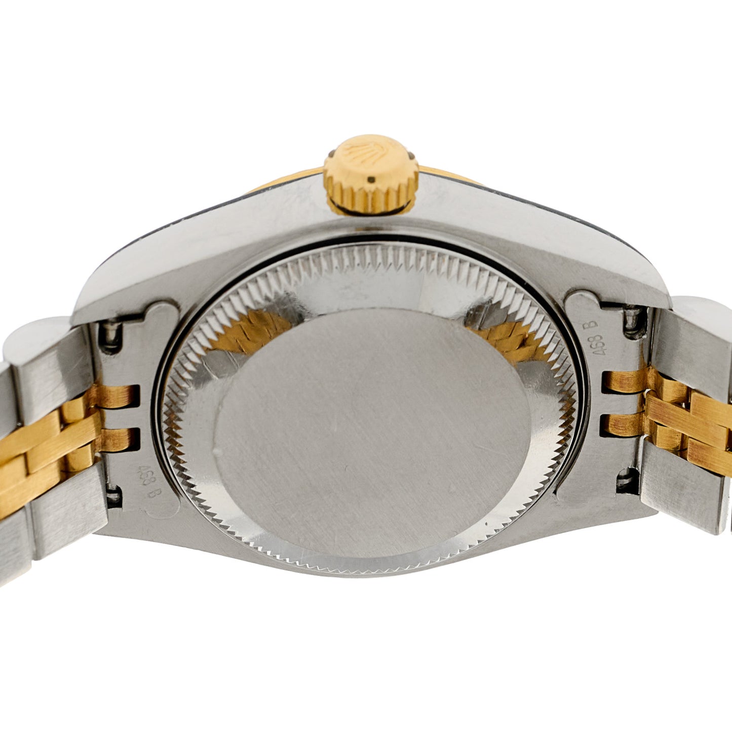 Stainless Steel 18K Yellow Gold Diamond 26mm Oyster Perpetual Datejust Watch White 69173