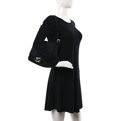Fendi Zucchino Mama Baguette Black 2 of 8