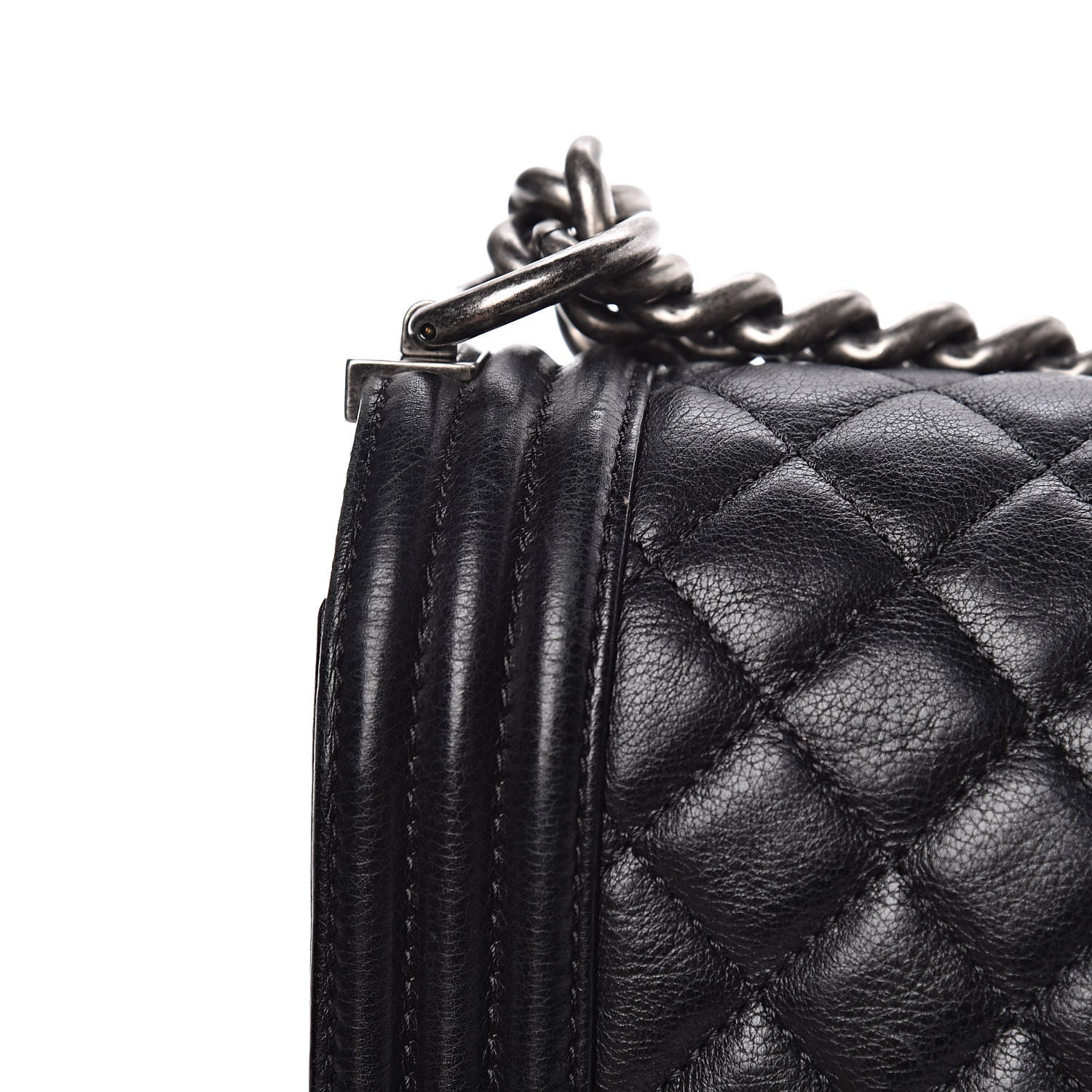 Chanel Calfskin Quilted Medium Boy Flap Black 18 of 18