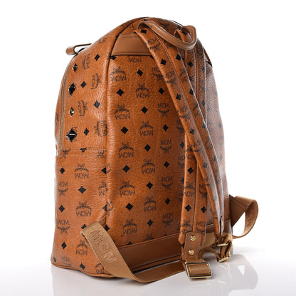 MCM Visetos Studded Medium Stark M Backpack Cognac 3 of 17