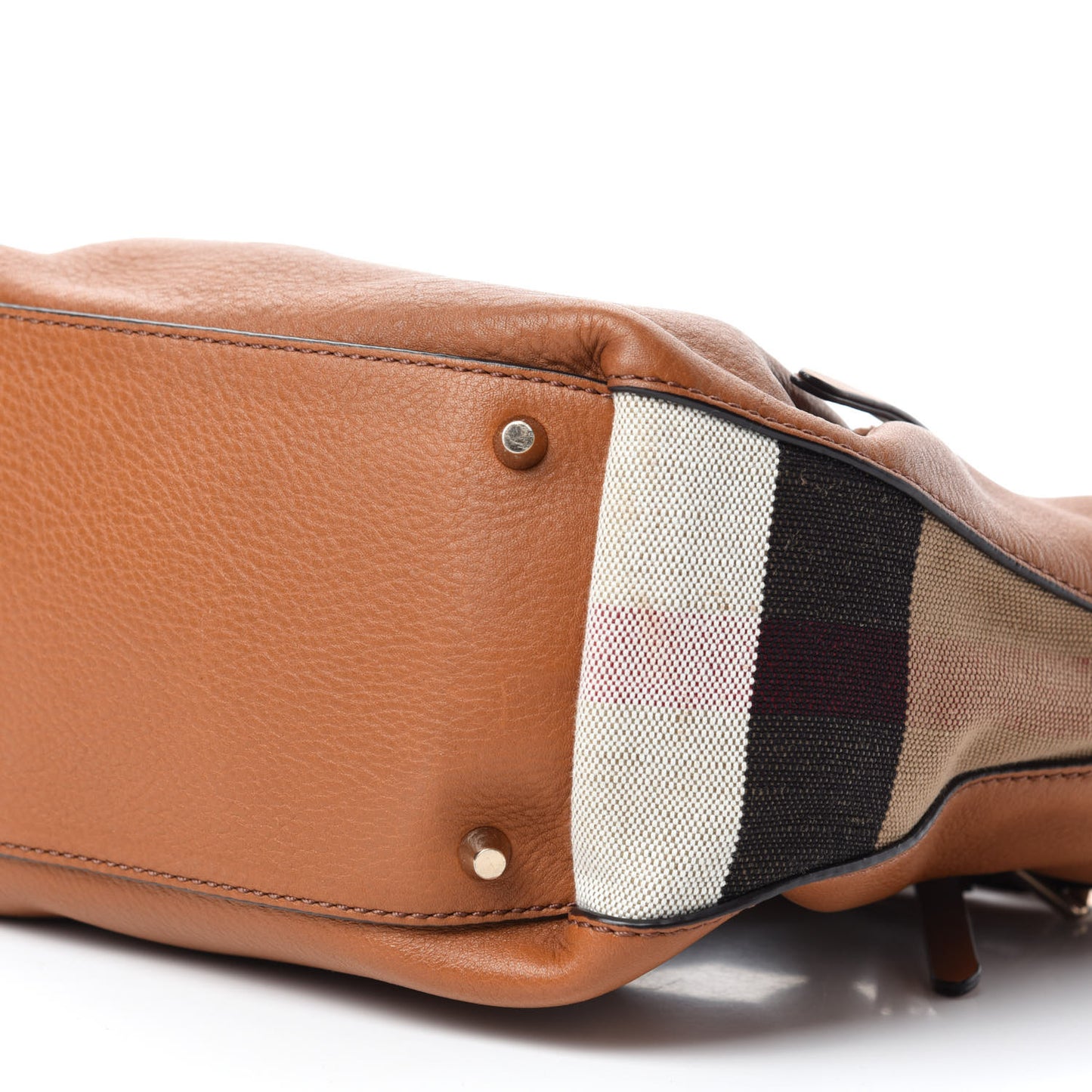 Brit Calfskin House Check Medium Maidstone Saddle Brown