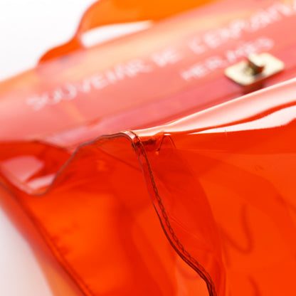 Hermes Vinyl Souvenir De L'Exposition Kelly Orange 7 of 15