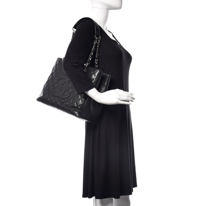 Chanel Caviar Quilted Grand Shopping Tote GST Black 2 of 16