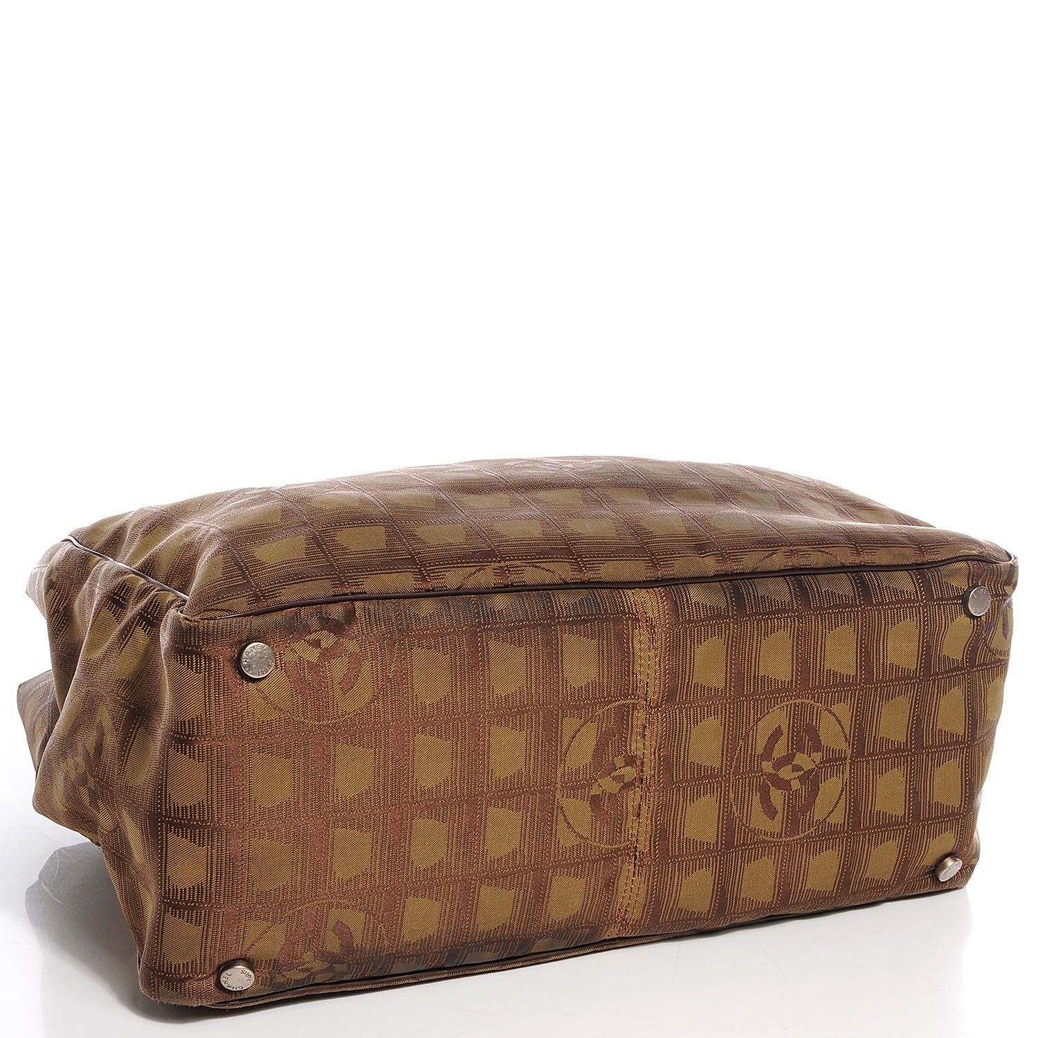 Chanel Nylon CC Travel Medium Tote Brown 3 of 6