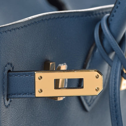 Hermes Swift Birkin 25 Bleu Agate 10 of 33