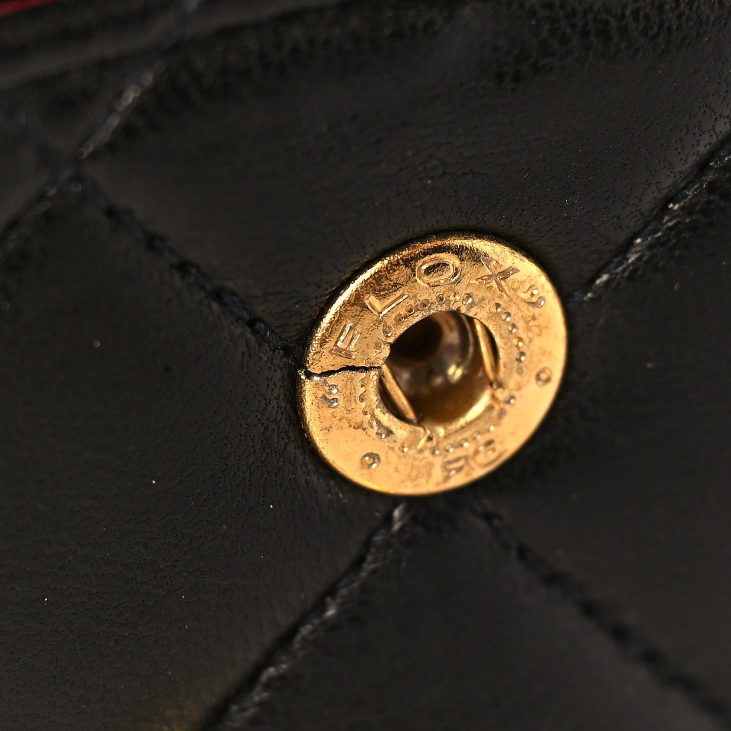 Lambskin Quilted Small Double Flap Black