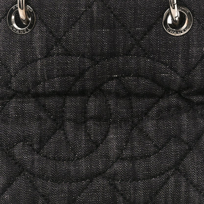 Chanel Denim Quilted Timeless Tote Black 8 of 10