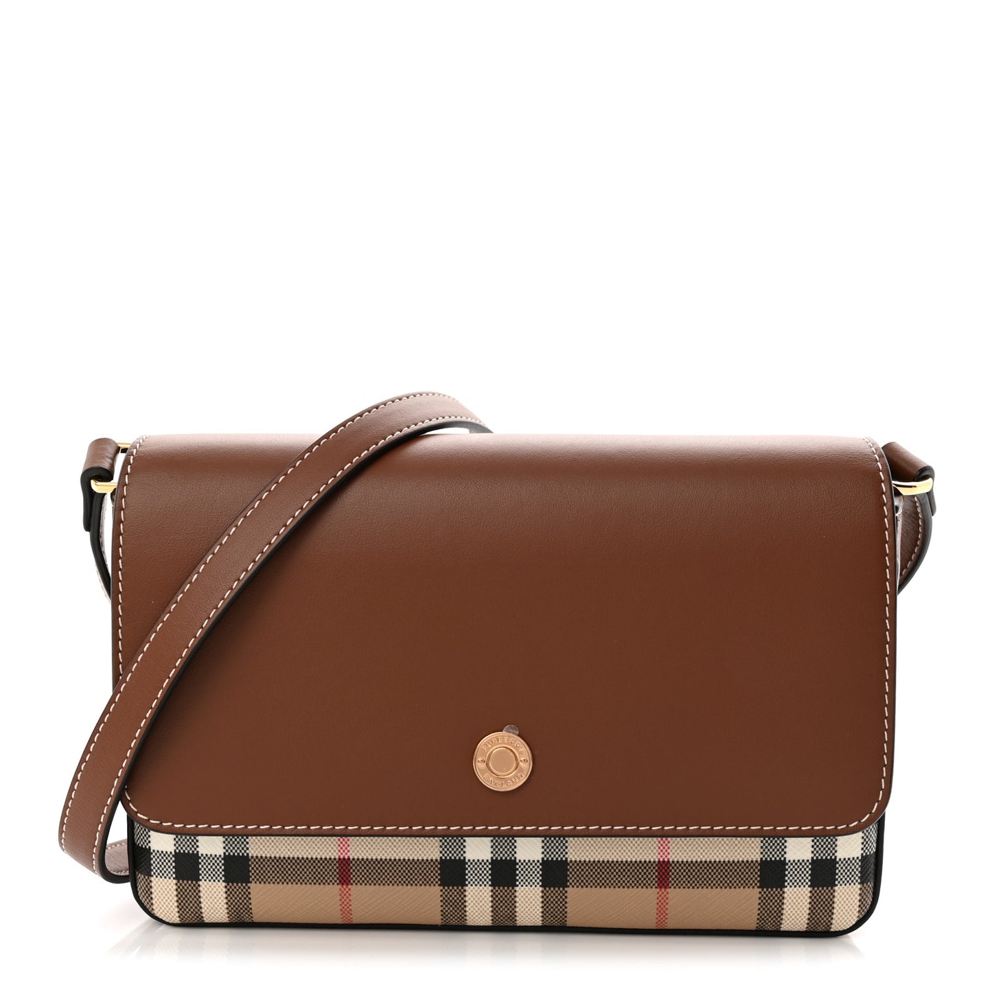 Calfskin Vintage Check New Hampshire Bag Archive Beige Tan