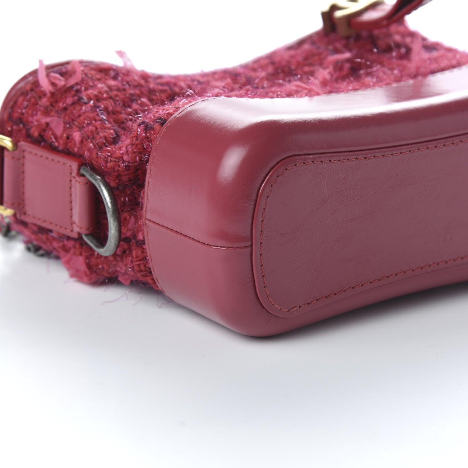 Chanel Tweed Calfskin Small Gabrielle Hobo Pink 6 of 9