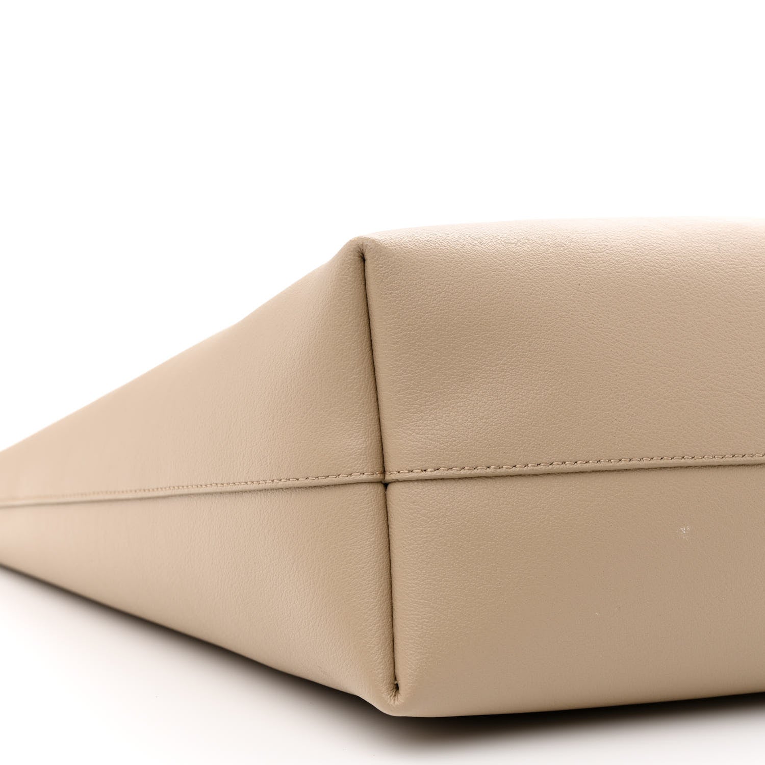 Saint Laurent Calfskin Large Shopping Tote Dark Beige 11 of 12