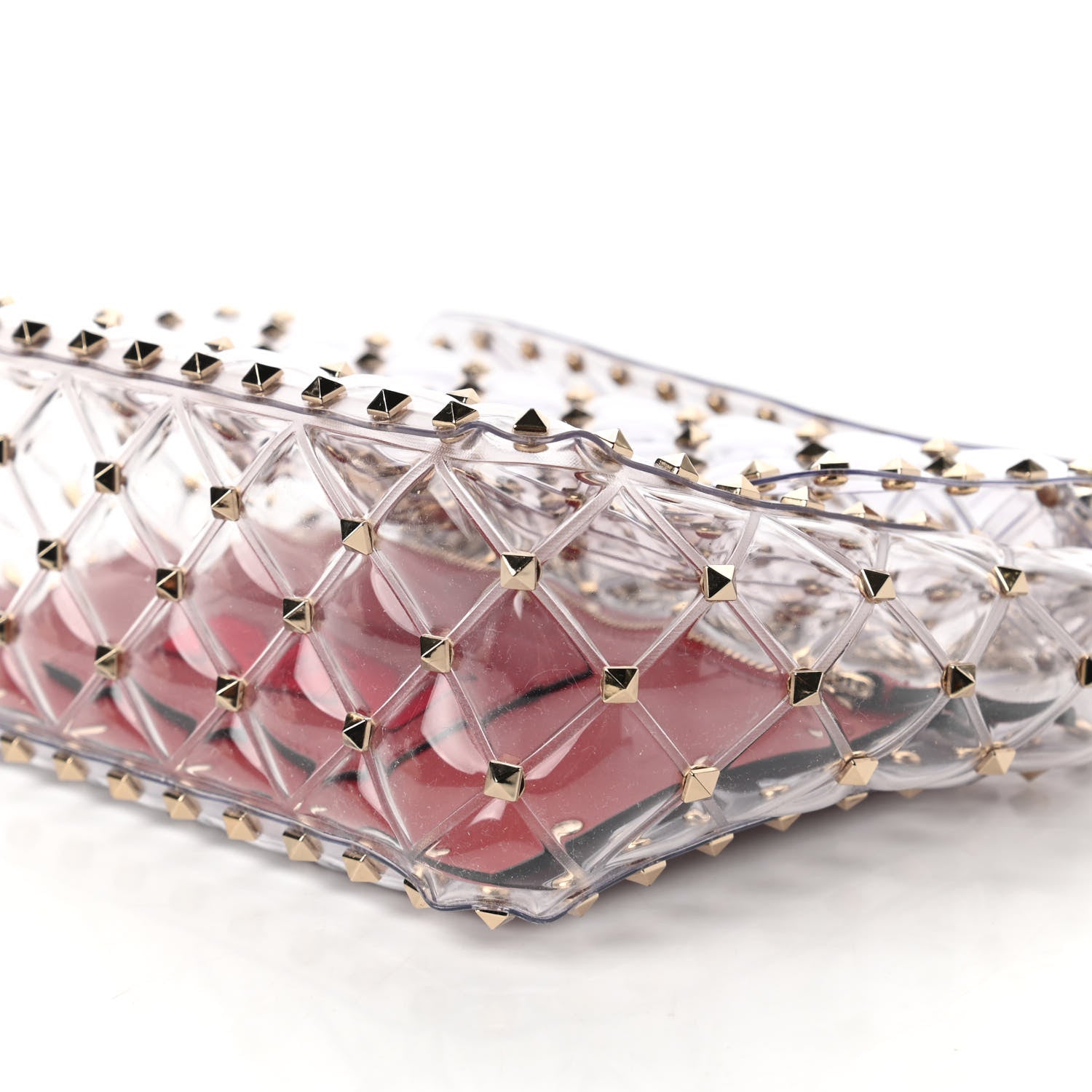 Valentino Garavani PVC Medium Rockstud Spike Shoulder Bag 7 of 9