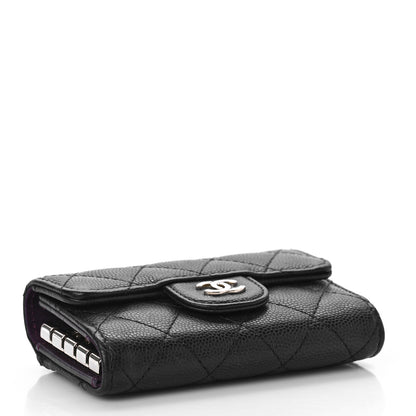 Chanel Caviar Quilted Classic 4 Key Holder Wallet Black 4 of 11
