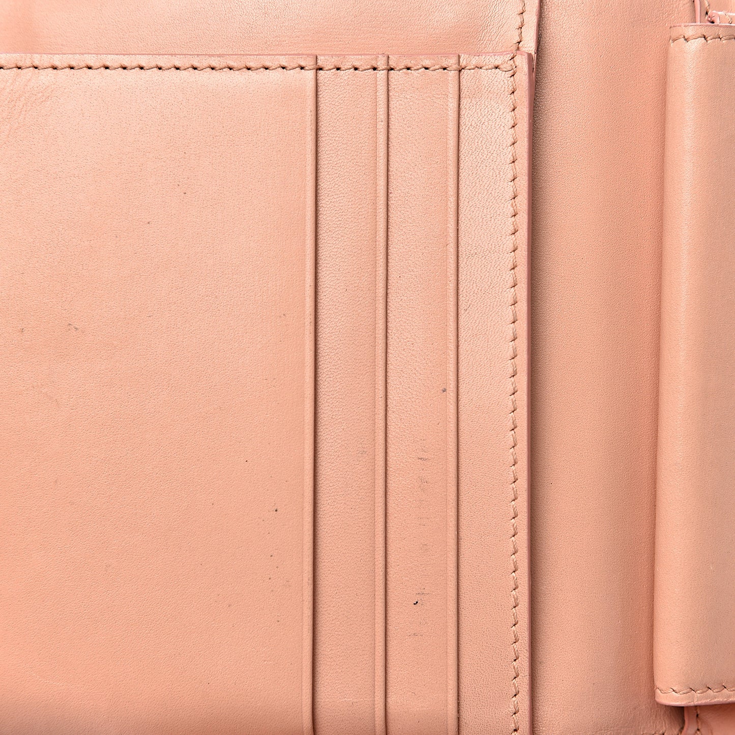 Calfskin Trifold Wallet Pale Pink