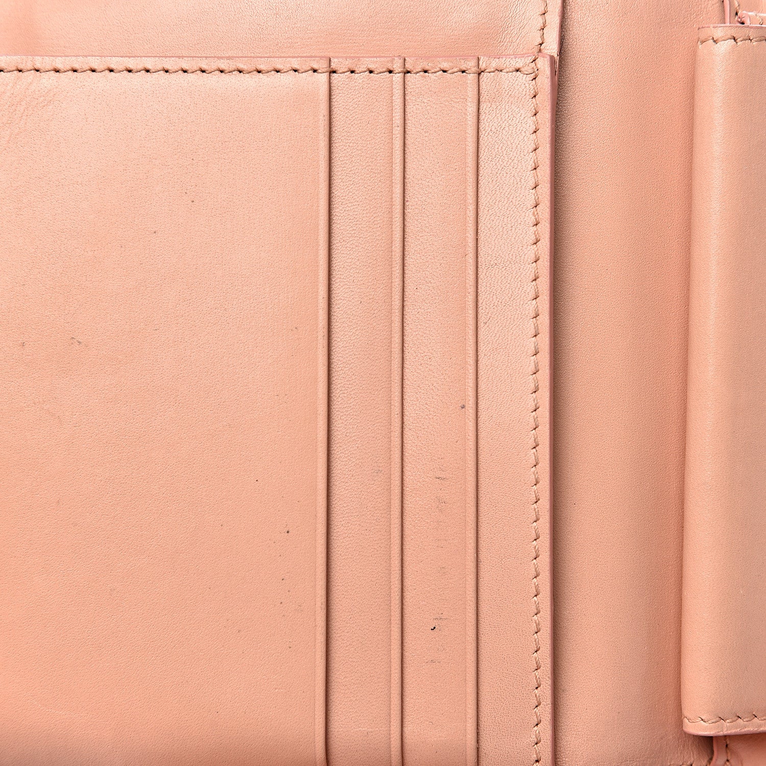 Saint Laurent Calfskin Trifold Wallet Pale Pink 10 of 11