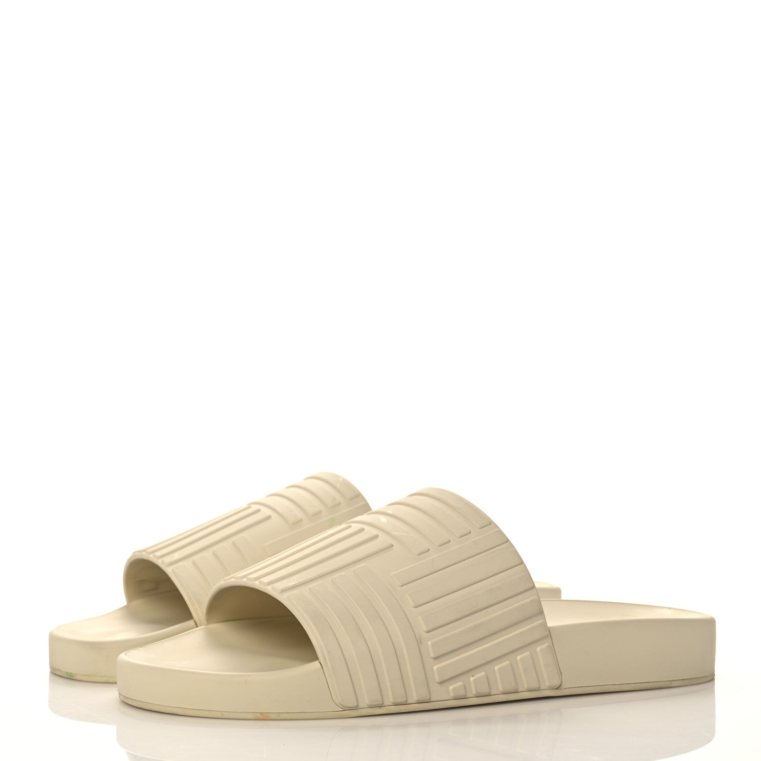 Bottega Veneta Rubber Carpet Slider Sandals 39 Sea Salt 3 of 15