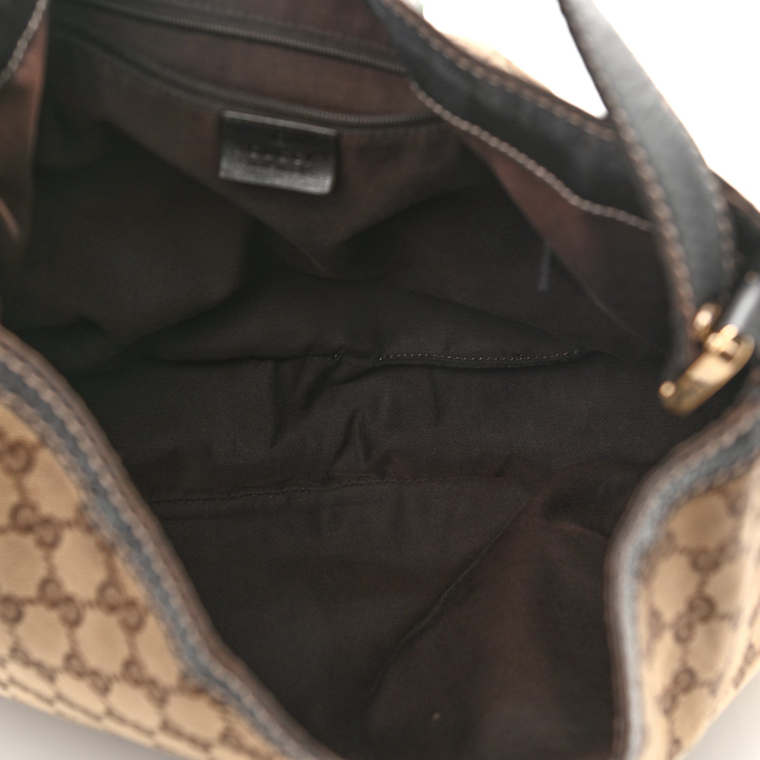 Gucci Monogram Large New Ladies Web Hobo Dark Brown 5 of 13