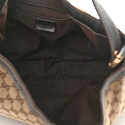 Gucci Monogram Large New Ladies Web Hobo Dark Brown 5 of 13