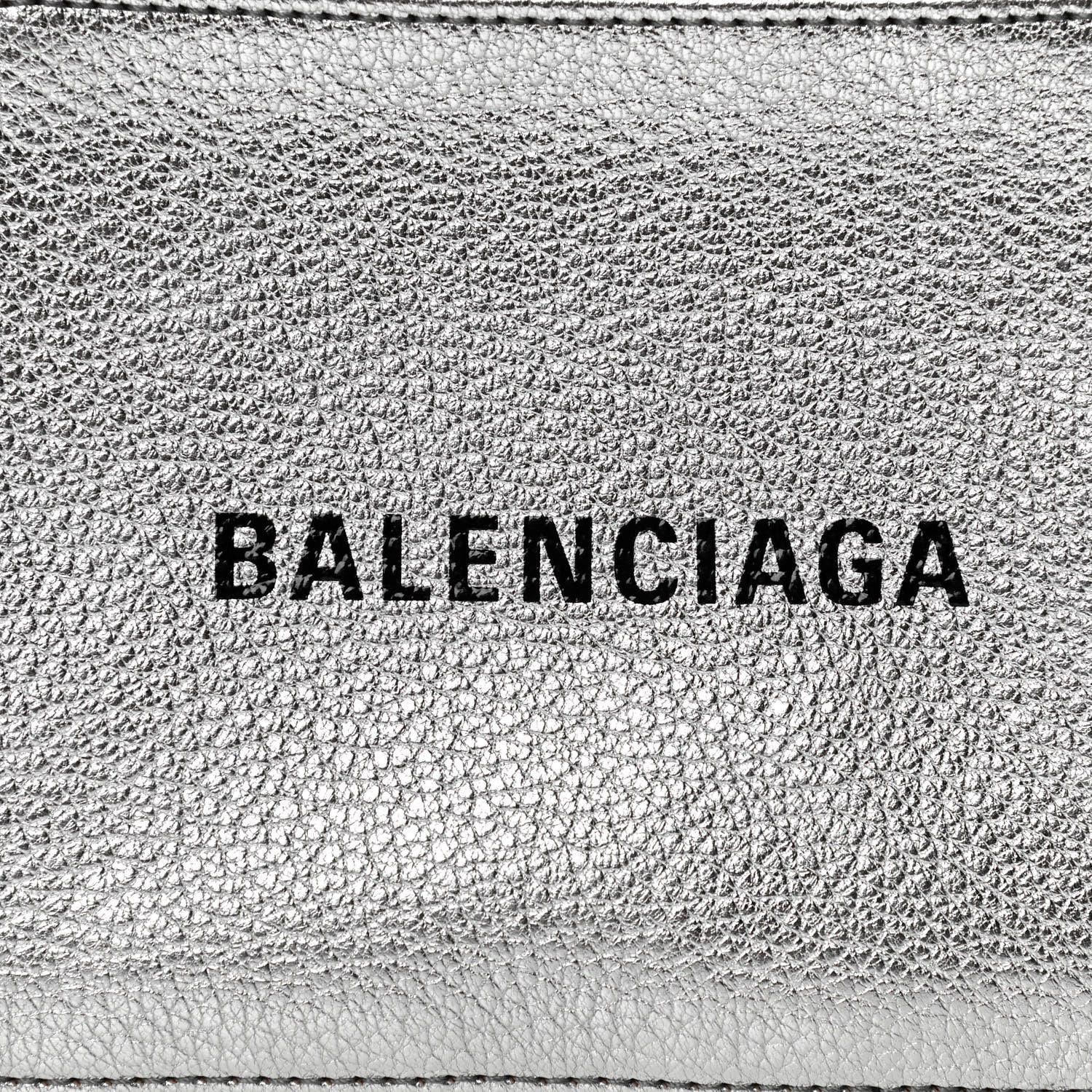 Balenciaga Metallic Goatskin Logo XS Everyday Camera Bag Argent Black 8 of 10