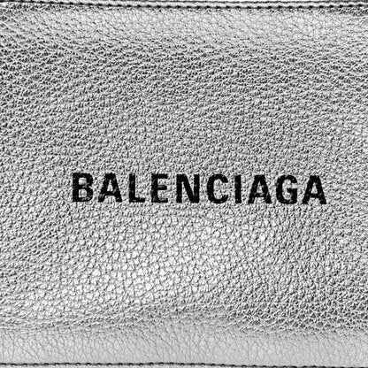 Balenciaga Metallic Goatskin Logo XS Everyday Camera Bag Argent Black 8 of 10