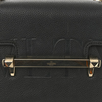 Valentino Garavani Grainy Calfskin Medium VLTN Uptown Shoulder Bag Black 10 of 12