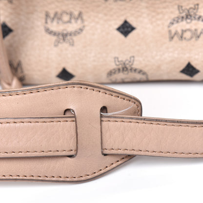 MCM Visetos Essential Drawstring Bucket Bag Beige 27 of 29