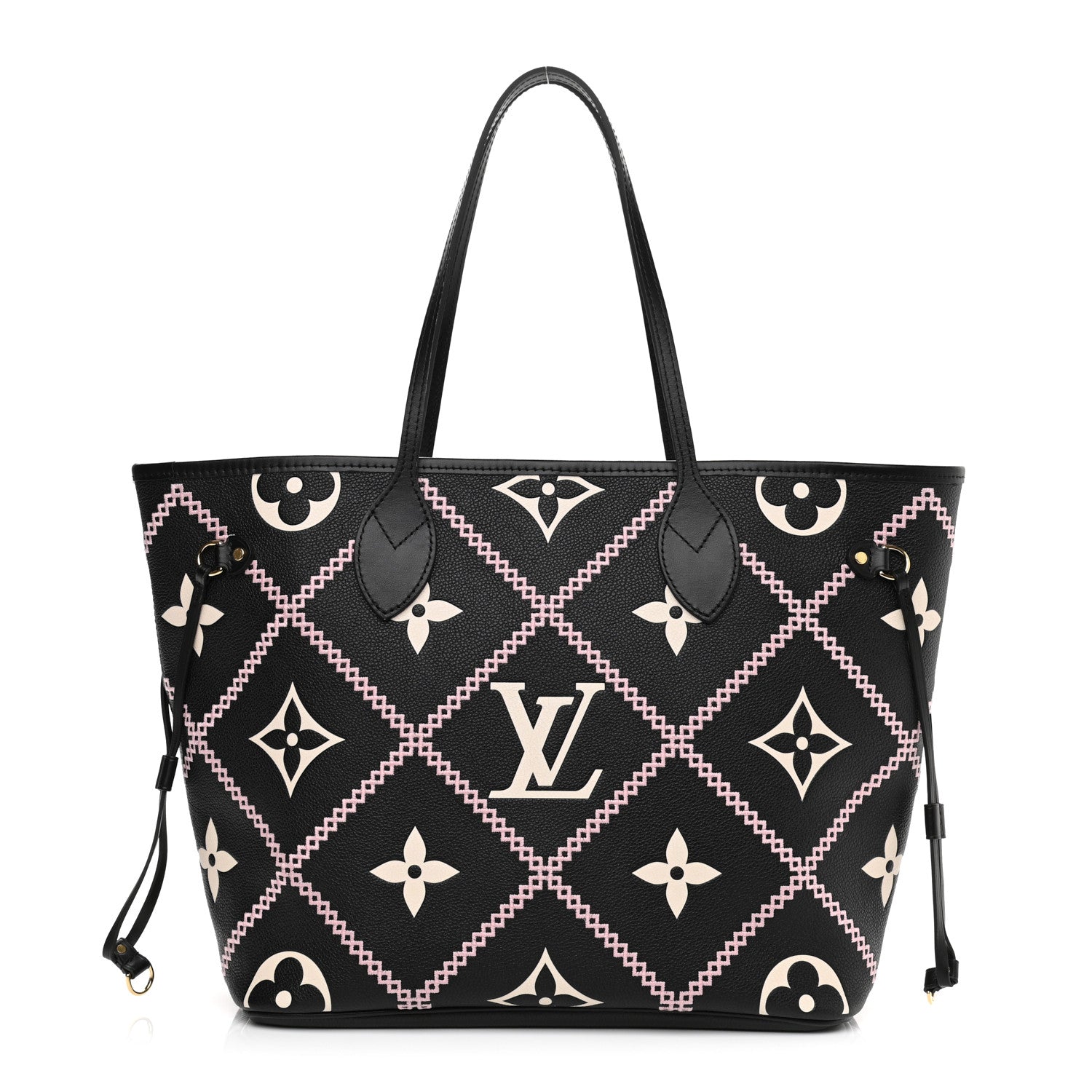 Louis Vuitton Empreinte Monogram Giant Broderies Neverfull MM Black 1 of 9