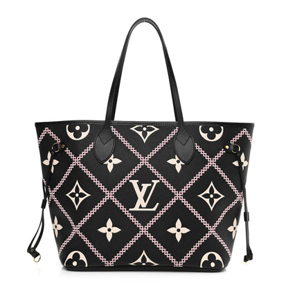 Louis Vuitton Empreinte Monogram Giant Broderies Neverfull MM Black 1 of 9