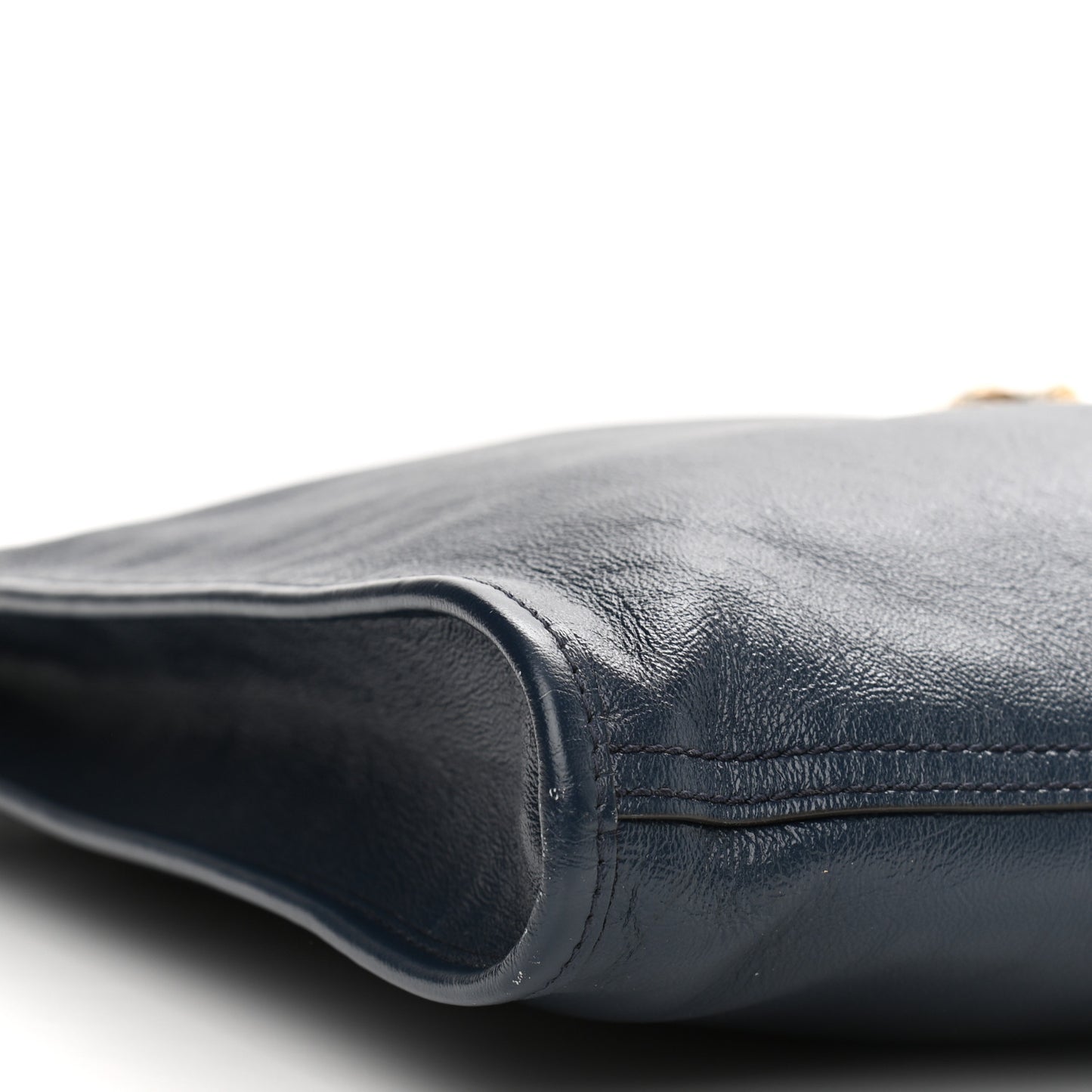 Calfskin Web Large Rajah Chain Tote Blue