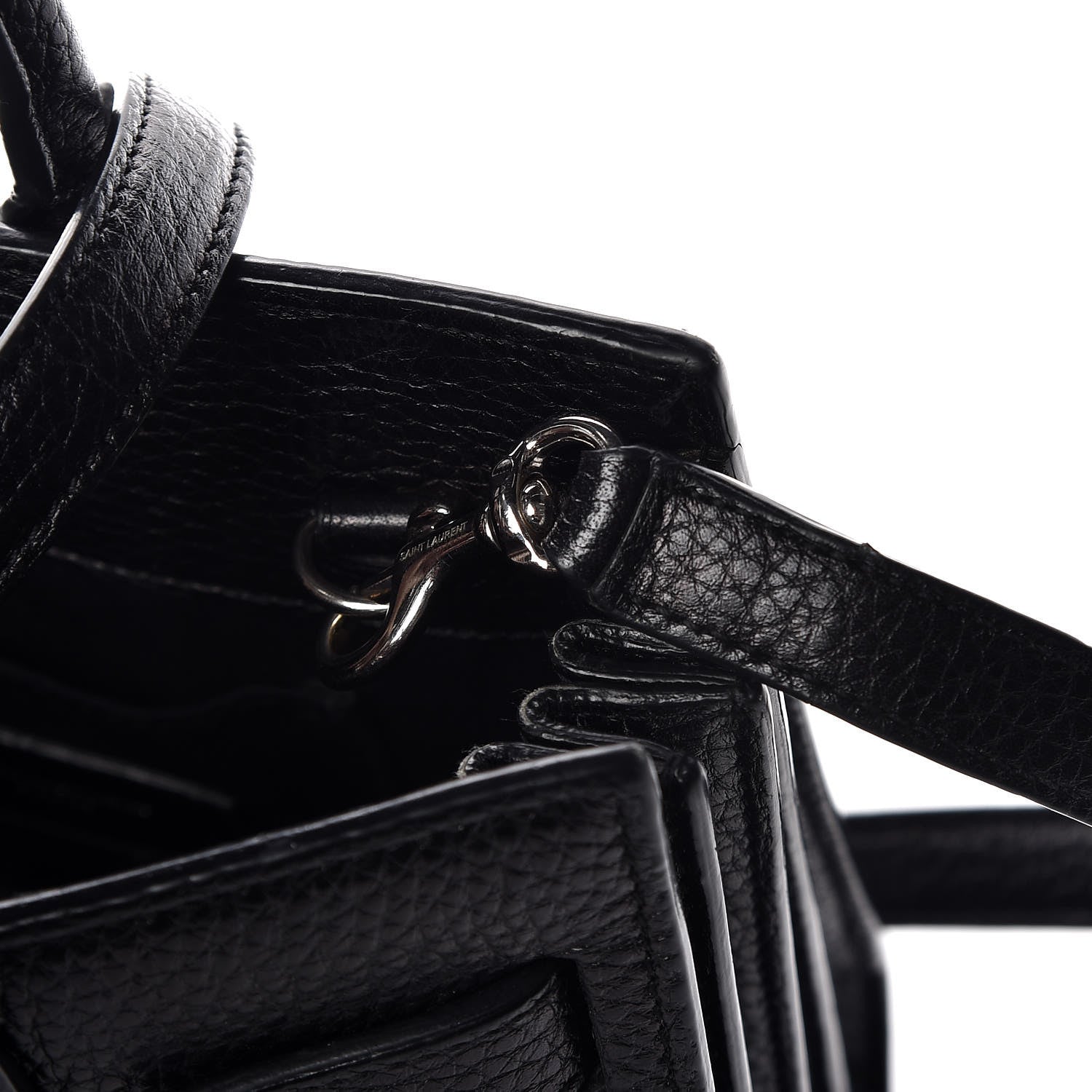 Saint Laurent Grained Calfskin Nano Sac De Jour Black 12 of 16