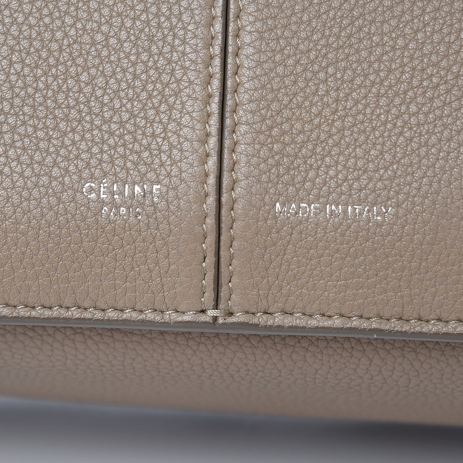 Celine Baby Grained Calfskin Medium Tri-Fold Bag Light Taupe 6 of 12