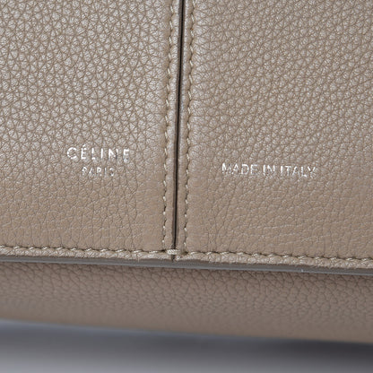 Celine Baby Grained Calfskin Medium Tri-Fold Bag Light Taupe 6 of 12