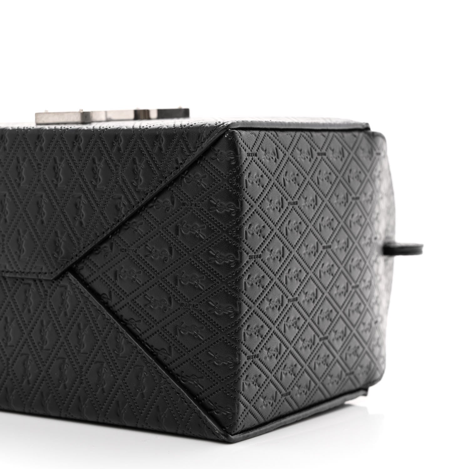 Saint Laurent Calfskin Monogram Take Away Box Black 10 of 10