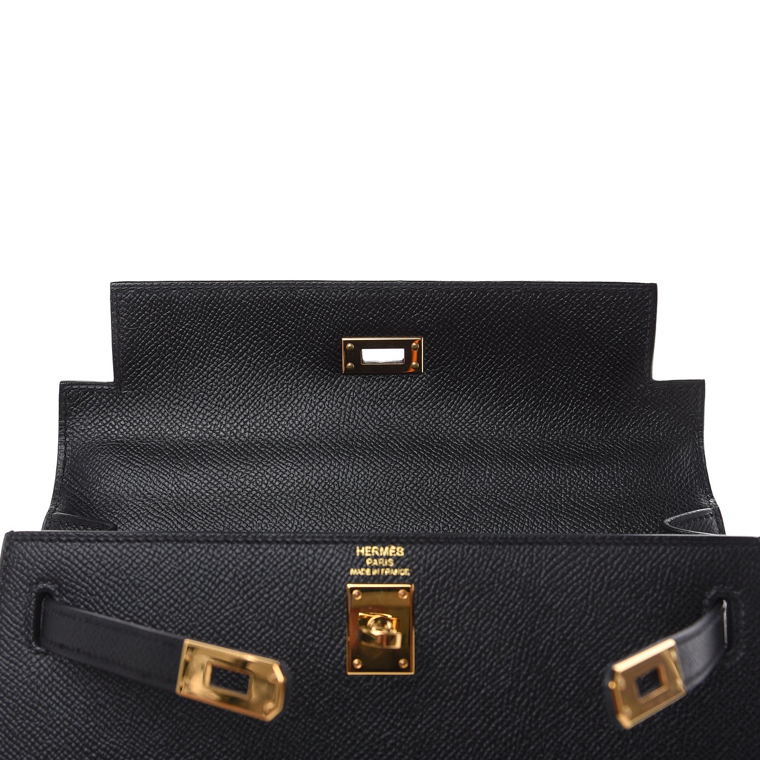 Hermes Epsom Kelly Sellier 25 Black 21 of 34
